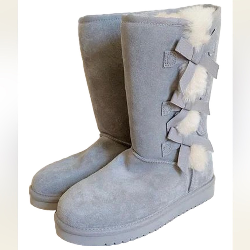 Koolaburra by UGG Victoria Boots with Pom-Pom Bow Detail